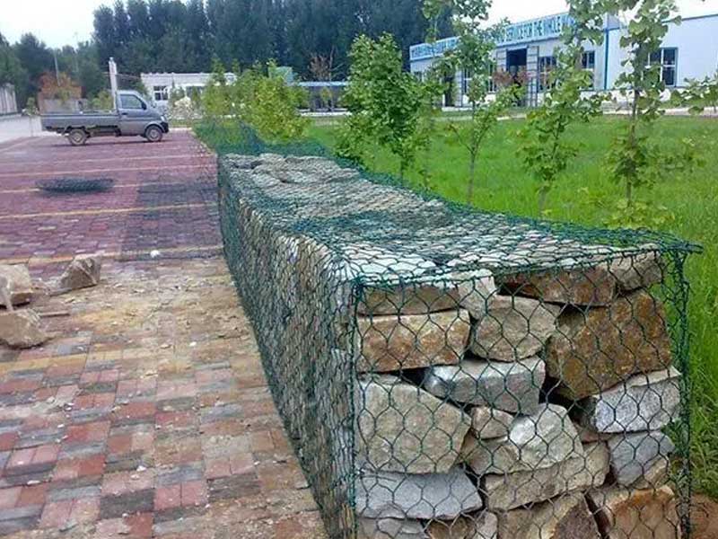 pvc coated woven gabion manufacture